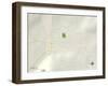 Political Map of Paonia, CO-null-Framed Art Print