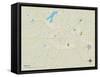 Political Map of Paris, TX-null-Framed Stretched Canvas