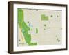 Political Map of Park Ridge, IL-null-Framed Art Print