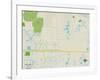 Political Map of Parkland, FL-null-Framed Art Print