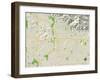 Political Map of Pasadena, CA-null-Framed Art Print