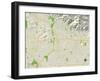 Political Map of Pasadena, CA-null-Framed Art Print