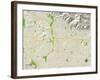 Political Map of Pasadena, CA-null-Framed Art Print