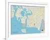 Political Map of Pascagoula, MS-null-Framed Art Print