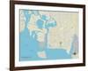 Political Map of Pascagoula, MS-null-Framed Art Print