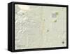 Political Map of Paso Robles, CA-null-Framed Stretched Canvas