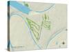 Political Map of Pecan Plantation, TX-null-Stretched Canvas