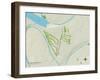 Political Map of Pecan Plantation, TX-null-Framed Art Print