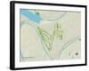 Political Map of Pecan Plantation, TX-null-Framed Art Print