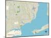 Political Map of Pensacola, FL-null-Mounted Art Print