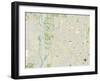 Political Map of Peoria, AZ-null-Framed Art Print