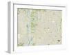 Political Map of Peoria, AZ-null-Framed Art Print