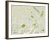 Political Map of Petaluma, CA-null-Framed Art Print