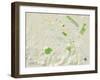 Political Map of Petaluma, CA-null-Framed Art Print