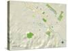 Political Map of Petaluma, CA-null-Stretched Canvas