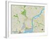 Political Map of Philadelphia, PA-null-Framed Art Print