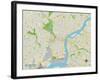 Political Map of Philadelphia, PA-null-Framed Art Print