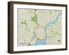 Political Map of Philadelphia, PA-null-Framed Art Print