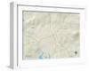 Political Map of Pickens, SC-null-Framed Art Print