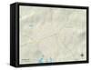 Political Map of Pickens, SC-null-Framed Stretched Canvas