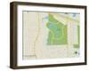 Political Map of Pine Island Ridge, FL-null-Framed Art Print