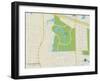 Political Map of Pine Island Ridge, FL-null-Framed Art Print