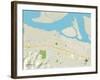 Political Map of Pittsburg, CA-null-Framed Art Print