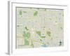 Political Map of Plantation, FL-null-Framed Art Print