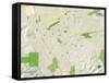 Political Map of Pleasanton, CA-null-Framed Stretched Canvas