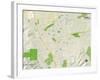 Political Map of Pleasanton, CA-null-Framed Art Print