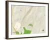 Political Map of Pleasantville, NY-null-Framed Art Print