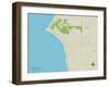 Political Map of Point Clear, AL-null-Framed Art Print
