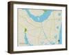 Political Map of Point Pleasant, NJ-null-Framed Art Print