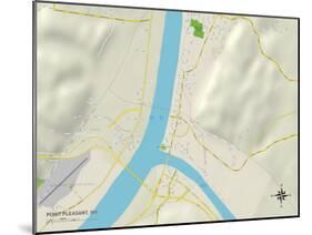 Political Map of Point Pleasant, WV-null-Mounted Art Print