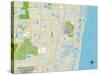 Political Map of Pompano Beach, FL-null-Stretched Canvas