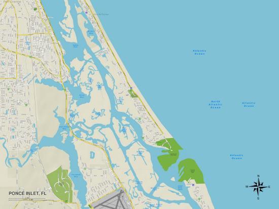 Ponce Inlet Beach Florida Map Salty Shoals Private Deep Water Dock