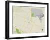 Political Map of Pooler, GA-null-Framed Art Print