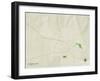 Political Map of Poolesville, MD-null-Framed Art Print