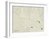 Political Map of Poolesville, MD-null-Framed Art Print