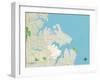 Political Map of Poquoson, VA-null-Framed Art Print