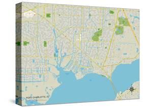 Political Map of Port Charlotte, FL-null-Stretched Canvas