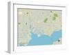 Political Map of Port Charlotte, FL-null-Framed Art Print