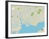 Political Map of Port Charlotte, FL-null-Framed Art Print