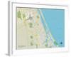 Political Map of Port Orange, FL-null-Framed Art Print