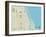 Political Map of Port Orange, FL-null-Framed Art Print