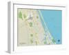 Political Map of Port Orange, FL-null-Framed Art Print