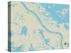 Political Map of Port Sulphur, LA-null-Stretched Canvas