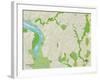 Political Map of Potomac, MD-null-Framed Art Print