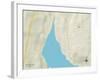 Political Map of Poulsbo, WA-null-Framed Art Print