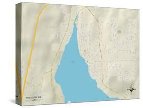 Political Map of Poulsbo, WA-null-Stretched Canvas